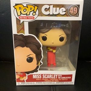 Funko pop Miss Scarlett with candle stick